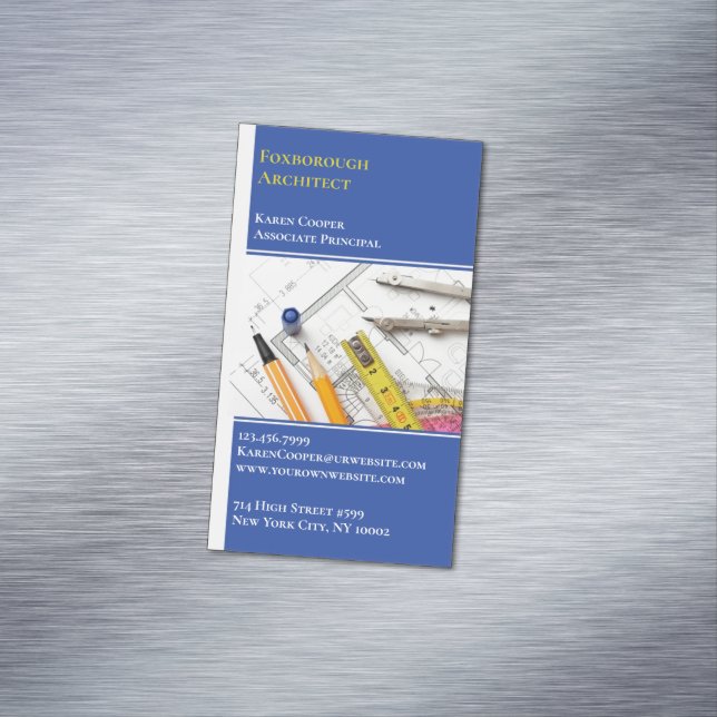 Architecture Engineering Business Card Magnet (In Situ)