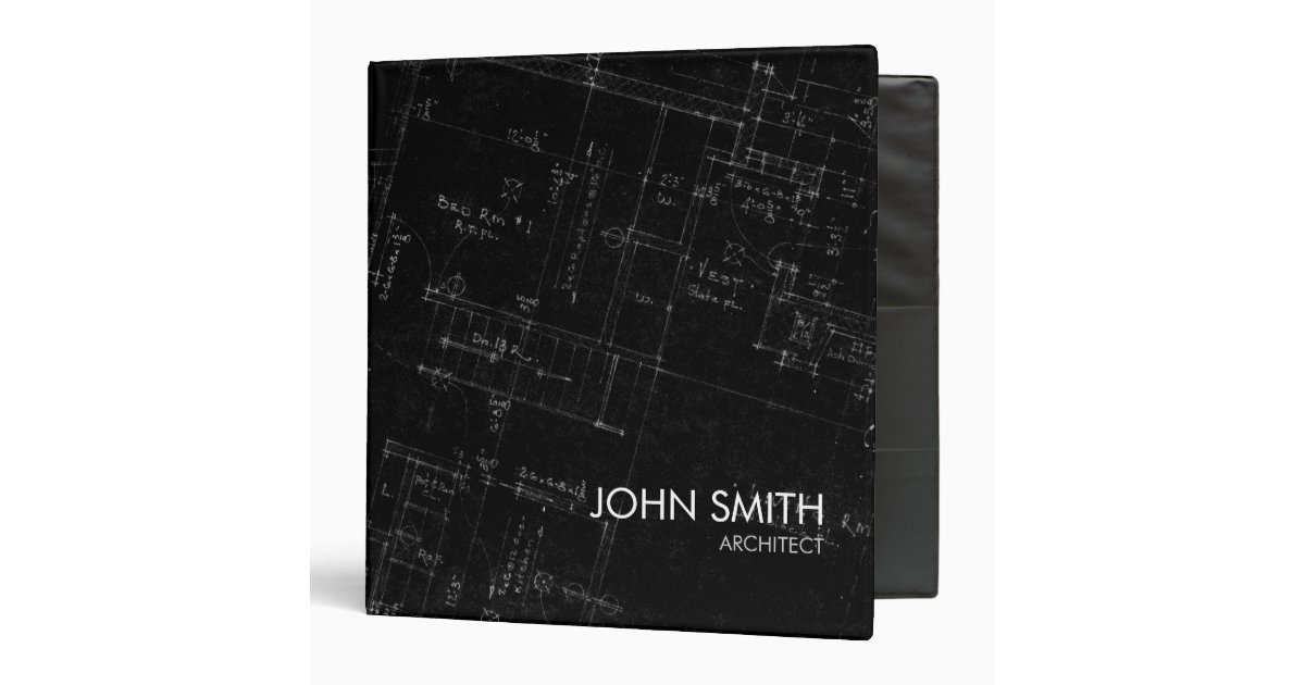 Architecture Floor Plans binder Zazzle