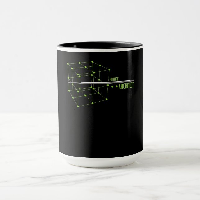 Architecture Future Architect Cube Design Gift Mug (Center)
