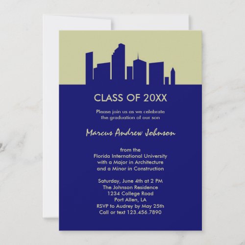 Architecture Graduation Invitation