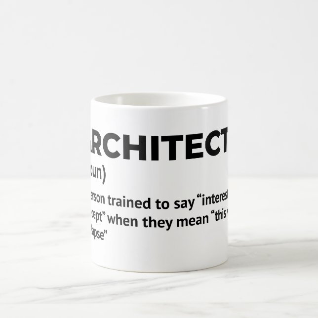 Architecture Humor Definition Mug (Center)