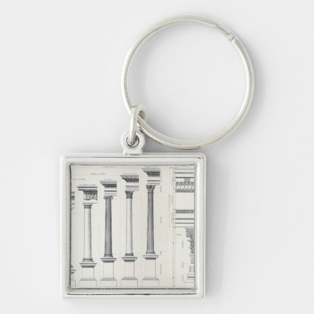 Architecture I: Orders of Architecture Keychain (Front)