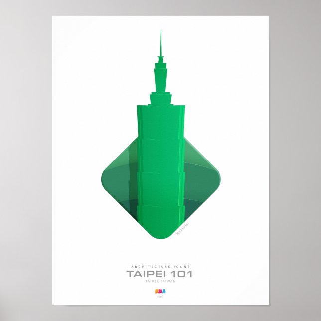 Architecture Icons - Taipei 101 Poster (Front)