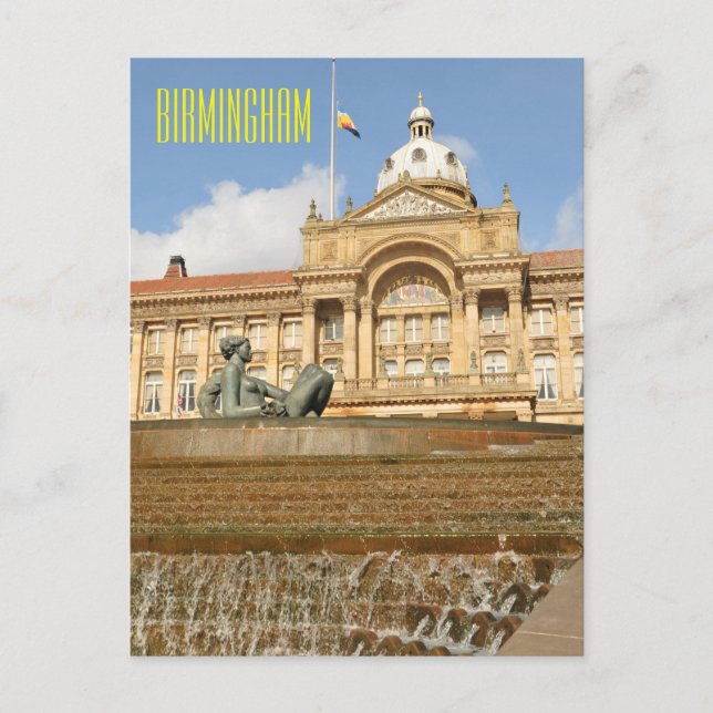 Architecture in Birmingham, England Postcard (Front)