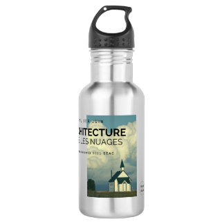 Architecture in the clouds stainless steel water bottle