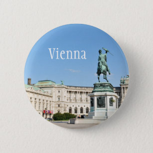 Architecture in Vienna, Austria Pinback Button