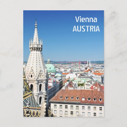 Architecture in Vienna Austria Postcard