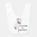 architecture, modern design, geometric art, black  baby bib