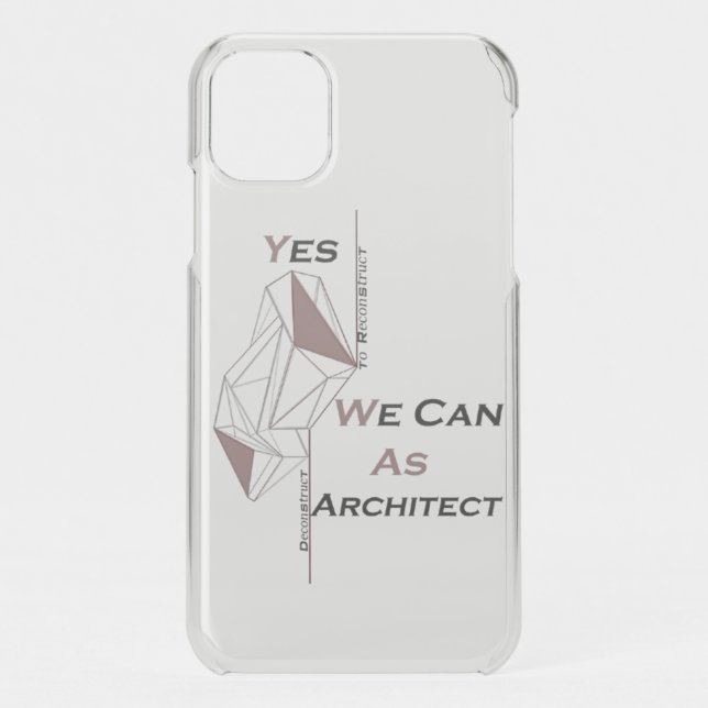 architecture, modern design, geometric art, black  uncommon iPhone case (Back)