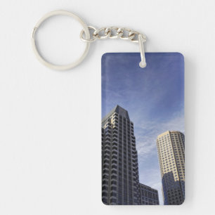 Architecture of downtown Boston Keychain