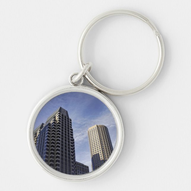 Architecture of downtown Boston Keychain (Front)