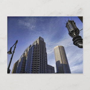 Architecture of downtown Boston Postcard
