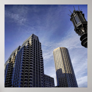Architecture of downtown Boston Poster