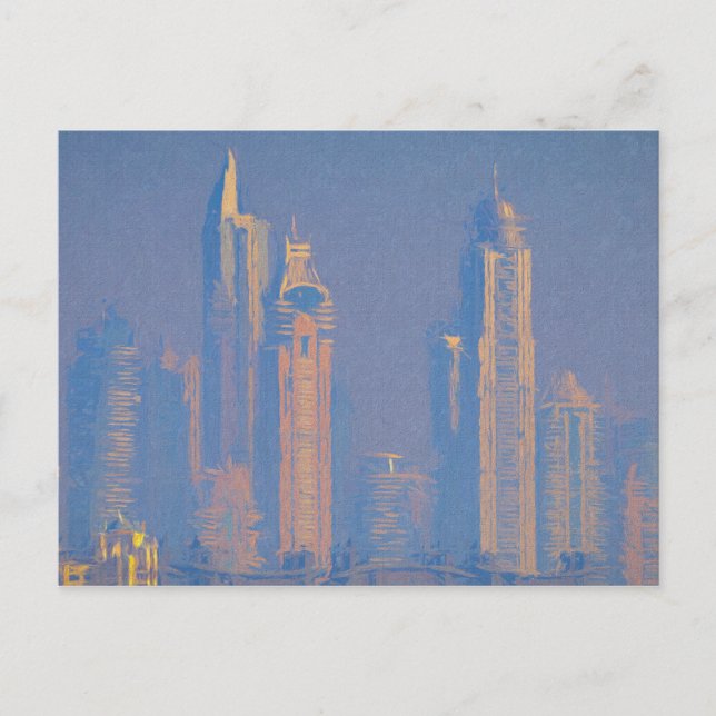 Architecture Of Dubai Art Postcard (Front)