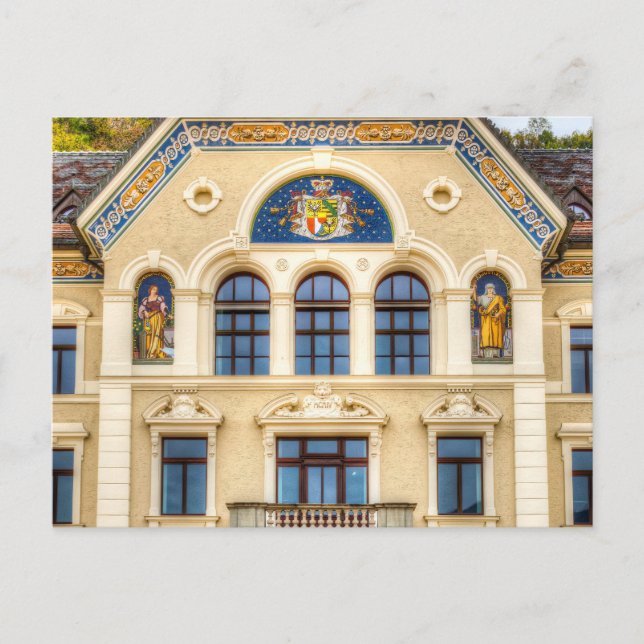 Architecture of Liechtenstein  Postcard (Front)