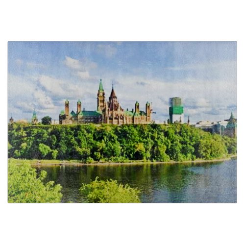 Architecture of Parliament Hill Ottawa Buy Now Cutting Board