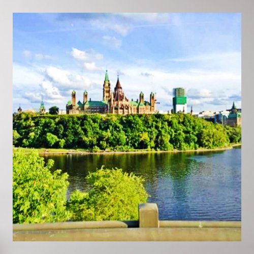 Architecture of Parliament Hill Ottawa Buy Now Poster