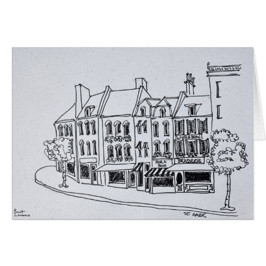 Architecture of Saint-Omer, France Cards (Front Horizontal)