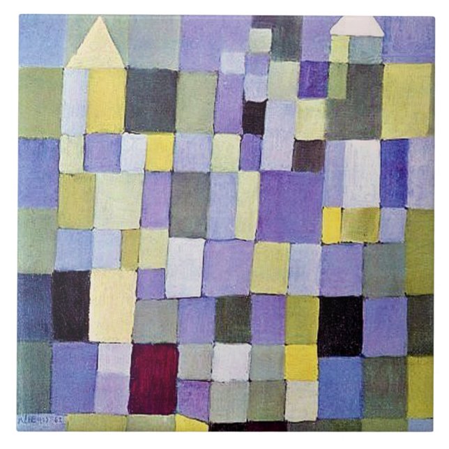 Architecture, Paul Klee Ceramic Tile (Front)