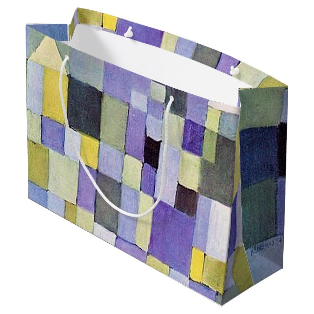Architecture, Paul Klee Large Gift Bag (Back Angled)