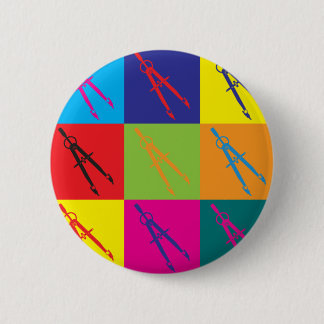 Architecture Pop Art Pinback Button