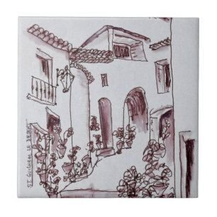 Architecture   Saint-Guilhem-Le-Desert, France Tile