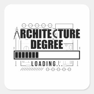 Architecture students | Architect Profession Gifts Square Sticker
