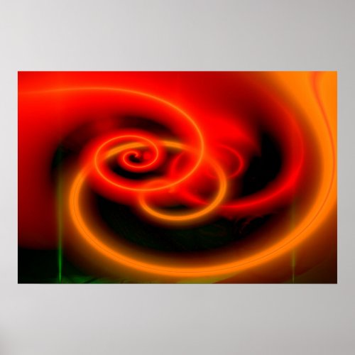 Archival Heavyweight Paper Red Abstract Art Print