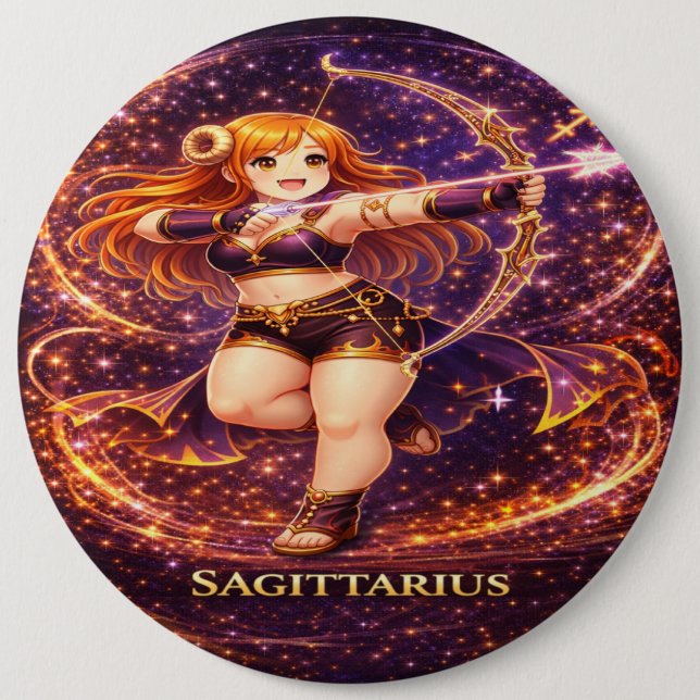 Archive Galaxy: Sagittarius Archer Button (Front)