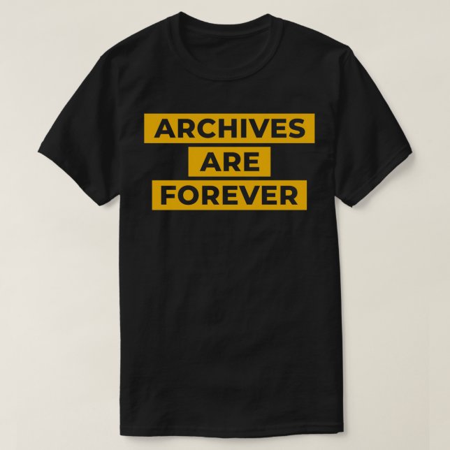 Archives Archivist T-Shirt (Design Front)