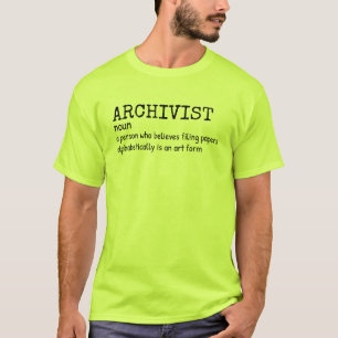 Archivist Humor Definition Men’s Shirt