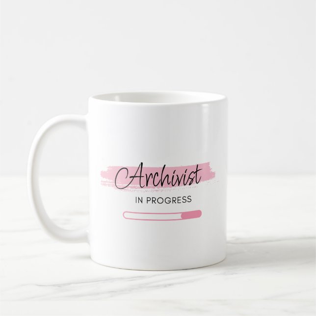 Archivist In Progress – Personalized Coffee Mug (Left)
