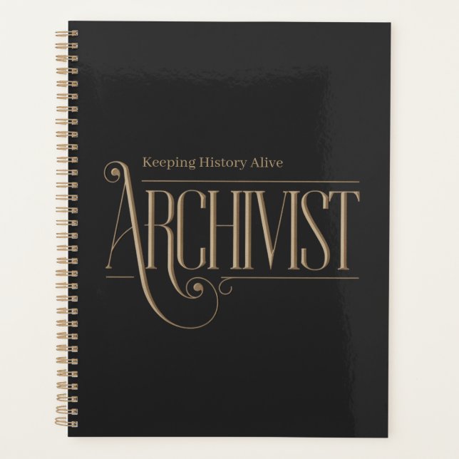 Archivist - Personalized Quote  Planner (Front)