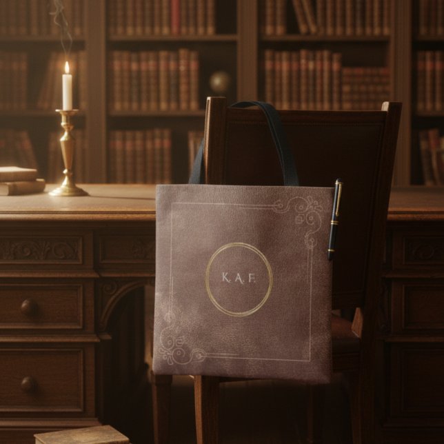 Archivist’s Vault Leather Texture Aesthetic Tote Bag (Creator Uploaded)