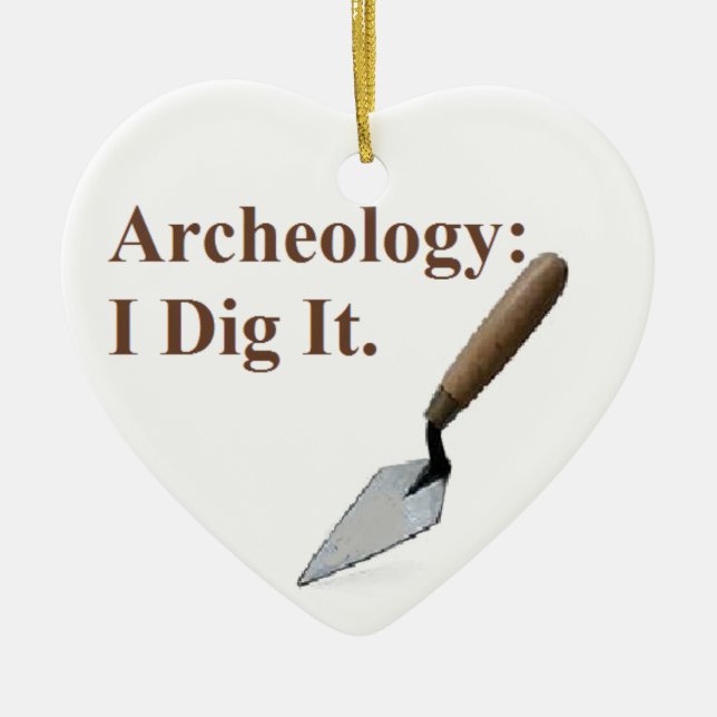 Archology Dig.png Ceramic Ornament (Front)