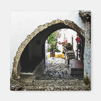 Archway in Obidos Portugal Magnet