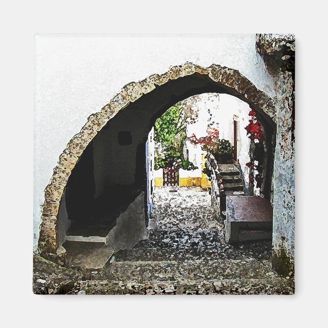 Archway in Obidos Portugal Magnet (Front)