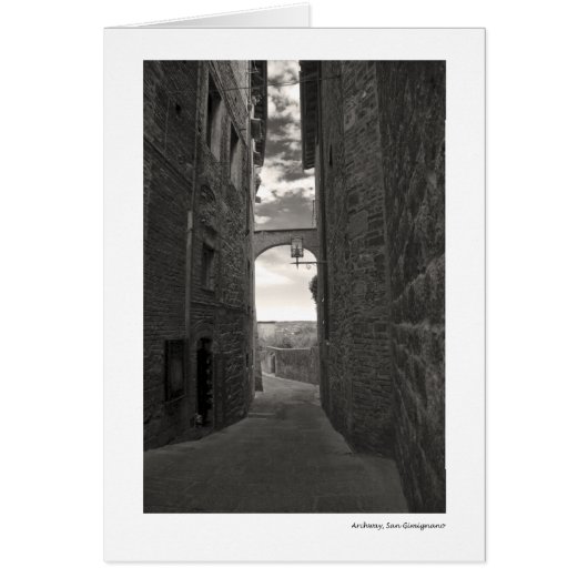 Archway, San Gimignano Cards (Front)