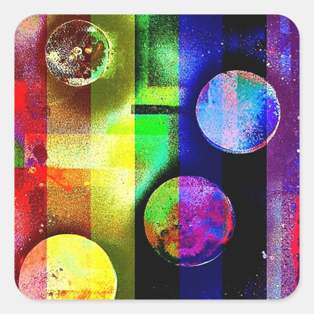 Arcobaleno 136 square sticker (Front)