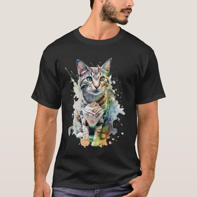 Arcoíris Felino T-Shirt (Front)