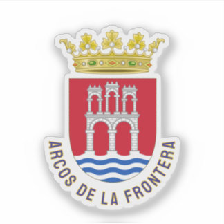 Arcos de la Frontera coat of arms, Spain Sticker