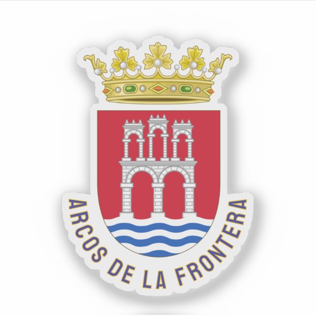 Arcos de la Frontera coat of arms, Spain Sticker (Front)