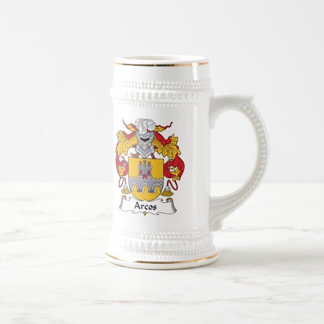 Arcos Family Crest Beer Stein (Right)