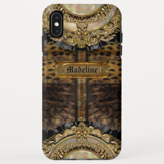 Arcos Leopard Chic Monogram Tough iPhone XS Max Case