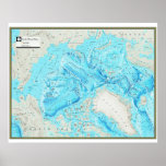 &quot; Arctic: 2005/heute - OCEAN FLOOR map ... Poster