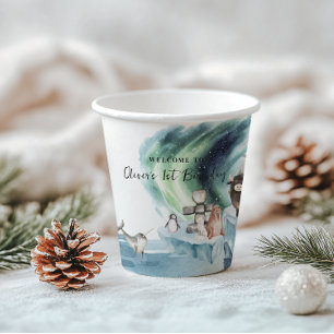 Arctic Adventure Birthday Party Paper Cups