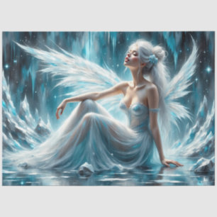 Arctic Angel Ice Fairy Gothic Winter Decoupage Tissue Paper