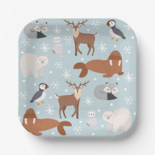 Arctic Animal Party Napkins Paper Plates