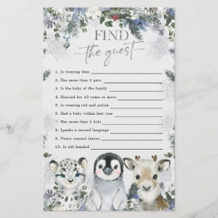 Arctic Animal Winter Onederland Find The Guest