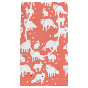 Arctic Animals Collection- Arctic Foxes and Hares Small Gift Bag